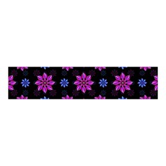 Stylized Dark Floral Pattern Velvet Scrunchie by dflcprints