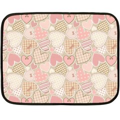 Cute Romantic Hearts Pattern Fleece Blanket (mini) by yoursparklingshop