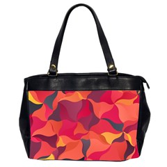 Red Orange Yellow Pink Art Office Handbags (2 Sides)  by yoursparklingshop