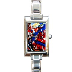 Mixed Feelings 9 Rectangle Italian Charm Watch by bestdesignintheworld