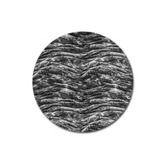 Dark Skin Texture Pattern Magnet 3  (round)