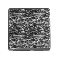 Dark Skin Texture Pattern Memory Card Reader (square) by dflcprints