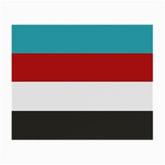 Dark Turquoise Deep Red Gray Elegant Striped Pattern Small Glasses Cloth by yoursparklingshop