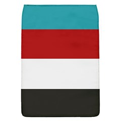 Dark Turquoise Deep Red Gray Elegant Striped Pattern Flap Covers (s)  by yoursparklingshop