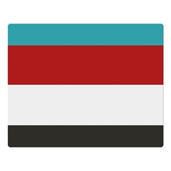 Dark Turquoise Deep Red Gray Elegant Striped Pattern Double Sided Flano Blanket (large)  by yoursparklingshop