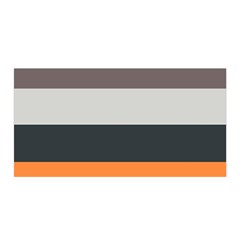 Orange Sand Charcoal Stripes Pattern Striped Elegant Satin Wrap by yoursparklingshop