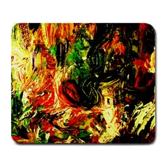 Sunset In A Desert Of Mexico Large Mousepads by bestdesignintheworld