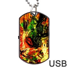 Sunset In A Desert Of Mexico Dog Tag Usb Flash (two Sides) by bestdesignintheworld