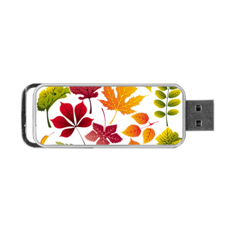 Beautiful Autumn Leaves Vector Portable USB Flash (Two Sides)