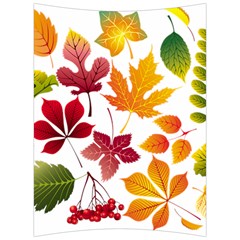 Beautiful Autumn Leaves Vector Back Support Cushion