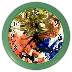 Painting And Letters Color Wall Clocks by bestdesignintheworld