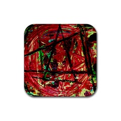 Sacred Marks Rubber Coaster (square)  by bestdesignintheworld