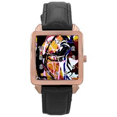 Immediate Attraction 2 Rose Gold Leather Watch  by bestdesignintheworld