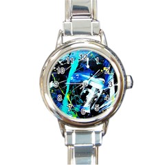 My Brain reflecrion 1/1 Round Italian Charm Watch