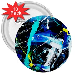 My Brain reflecrion 1/1 3  Buttons (10 pack) 