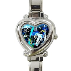 My Brain Reflecrion 1/1 Heart Italian Charm Watch by bestdesignintheworld