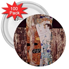 The Three Ages Of Woman- Gustav Klimt 3  Buttons (100 Pack)  by Valentinaart