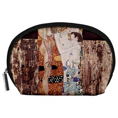 The Three Ages Of Woman- Gustav Klimt Accessory Pouches (large)  by Valentinaart