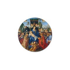 Feast Of The Rosary - Albrecht Dürer Golf Ball Marker (4 Pack) by Valentinaart