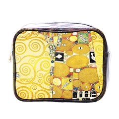 The Embrace - Gustav Klimt Mini Toiletries Bags by Valentinaart