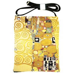 The Embrace - Gustav Klimt Shoulder Sling Bags by Valentinaart