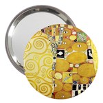 The Embrace - Gustav Klimt 3  Handbag Mirrors Front