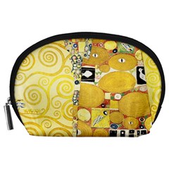 The Embrace - Gustav Klimt Accessory Pouches (large)  by Valentinaart