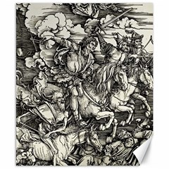 Four Horsemen Of The Apocalypse - Albrecht Dürer Canvas 8  X 10  by Valentinaart