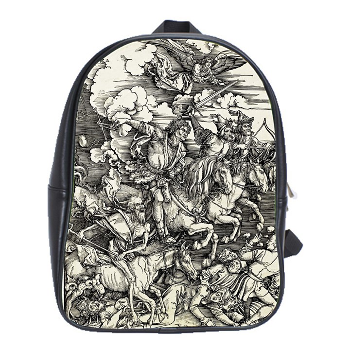 Four Horsemen of the Apocalypse - Albrecht Dürer School Bag (Large)