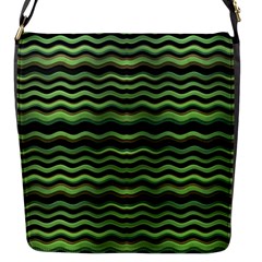 Modern Wavy Stripes Pattern Flap Messenger Bag (s) by dflcprints