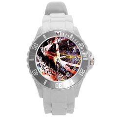 Egg In The Duck   Needle In The Egg 4 Round Plastic Sport Watch (l) by bestdesignintheworld