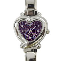 Abtract Colorful Spheres Heart Italian Charm Watch