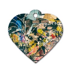 Abstract Art Berlin Dog Tag Heart (one Side) by Modern2018