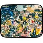 Abstract Art Berlin Double Sided Fleece Blanket (Mini)  35 x27  Blanket Back