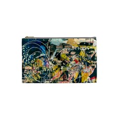 Abstract Art Berlin Cosmetic Bag (small)  by Modern2018