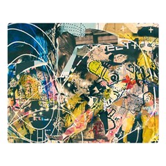 Abstract Art Berlin Double Sided Flano Blanket (large) 