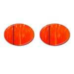 Abstract Orange Cufflinks (Oval) Front(Pair)