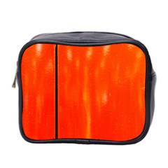 Abstract Orange Mini Toiletries Bag 2-side by Modern2018