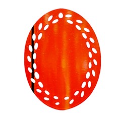 Abstract Orange Ornament (oval Filigree) by Modern2018