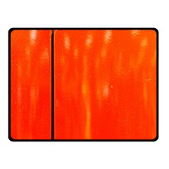 Abstract Orange Double Sided Fleece Blanket (small) 