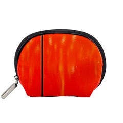 Abstract Orange Accessory Pouches (small)  by Modern2018
