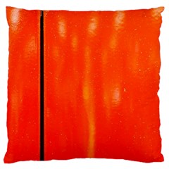 Abstract Orange Standard Flano Cushion Case (one Side)