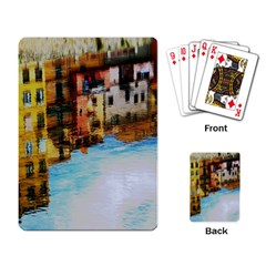 Architecture Art Blue Playing Card by Modern2018