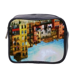 Architecture Art Blue Mini Toiletries Bag 2-side by Modern2018