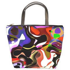 Abstract Full Colour Background Bucket Bags by Modern2018