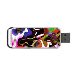 Abstract Full Colour Background Portable Usb Flash (one Side) by Modern2018