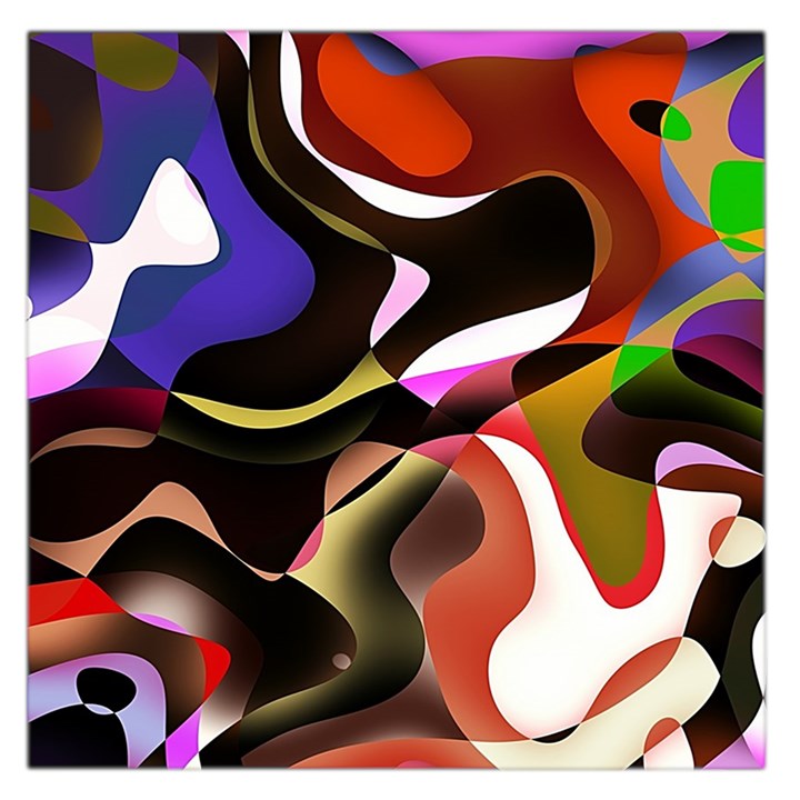 Abstract Full Colour Background Large Satin Scarf (Square)