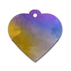 Abstract Smooth Background Dog Tag Heart (two Sides) by Modern2018