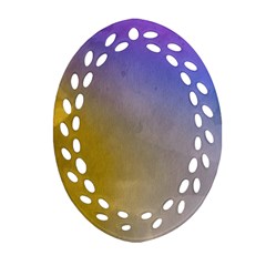 Abstract Smooth Background Oval Filigree Ornament (two Sides) by Modern2018