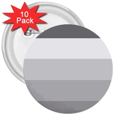 Elegant Shades Of Gray Stripes Pattern Striped 3  Buttons (10 Pack)  by yoursparklingshop
